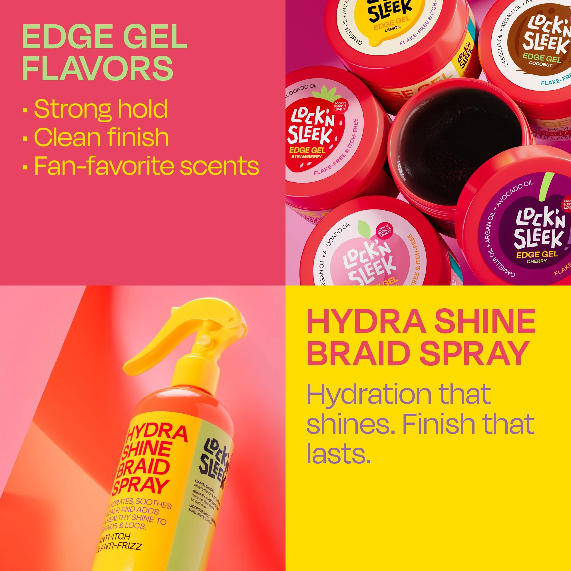 LOCK'N SLEEK Hair Styling Products for Braids & Edges